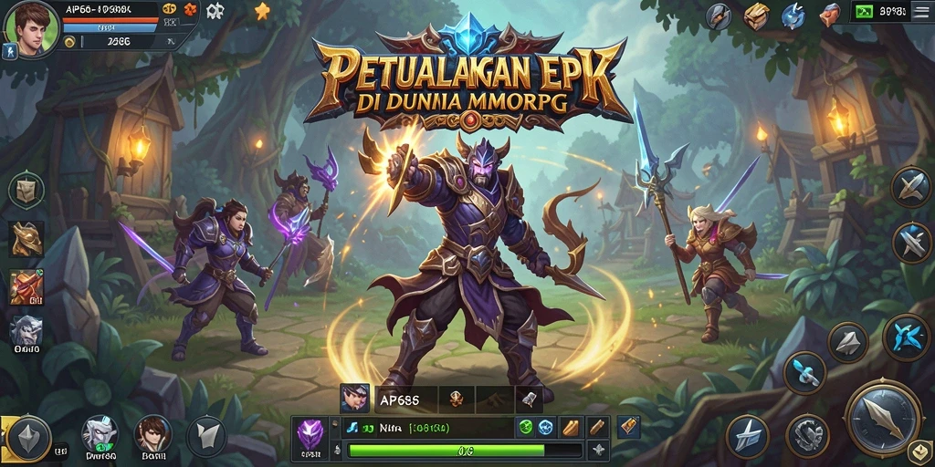Tampilan gameplay seru dalam AP686 dengan aksi mendebarkan di dunia MMORPG.
