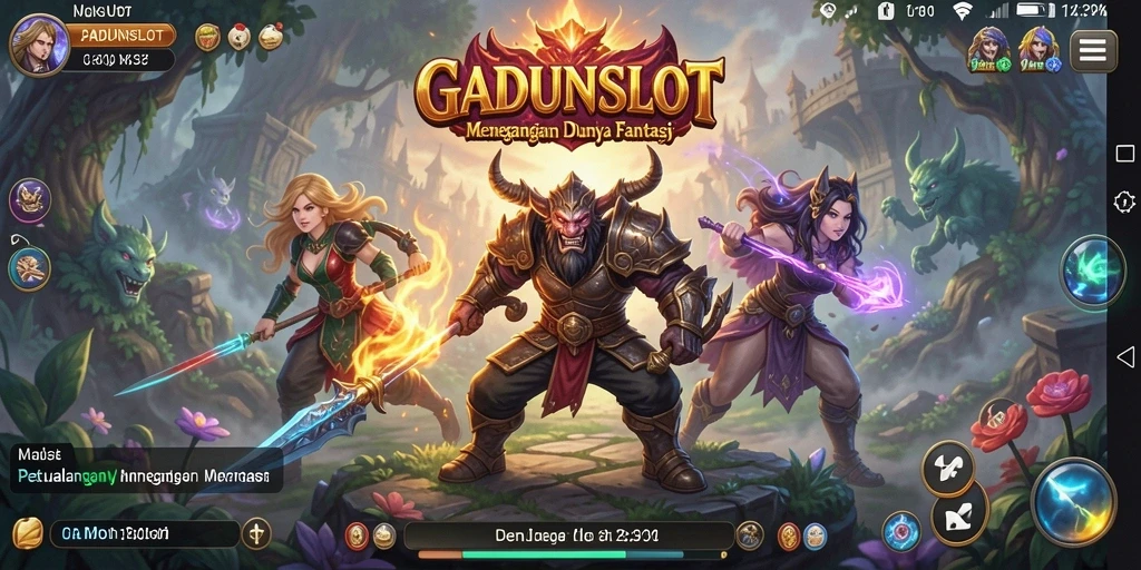 Tampilan gameplay seru dalam GADUNSLOT yang mendebarkan.