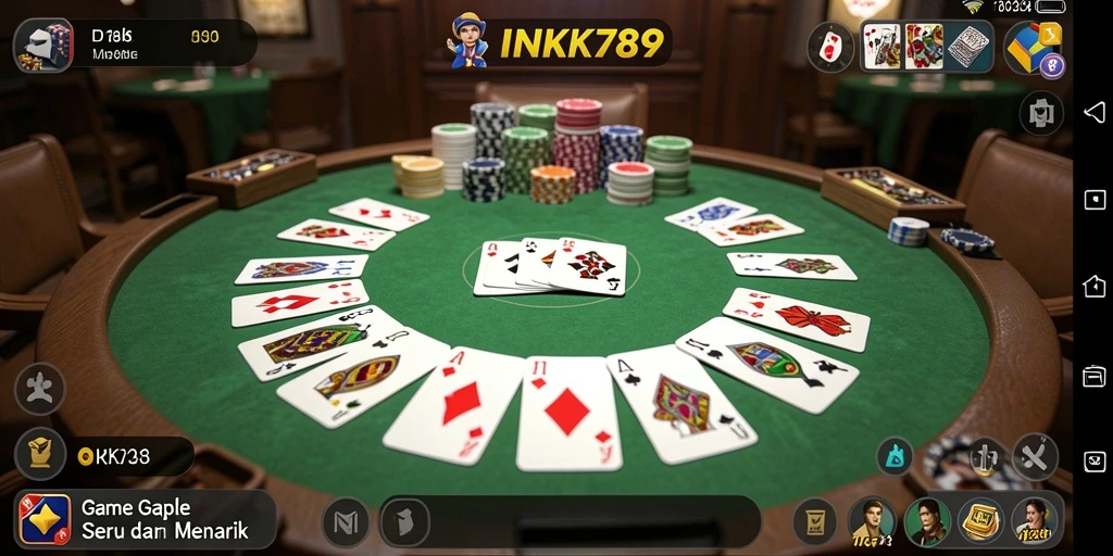 Tampilan gameplay Gaple yang menarik dan interaktif.