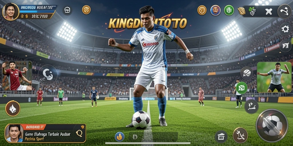 Tampilan seru dari gameplay KINGDOMTOTO dalam aksi olahraga.