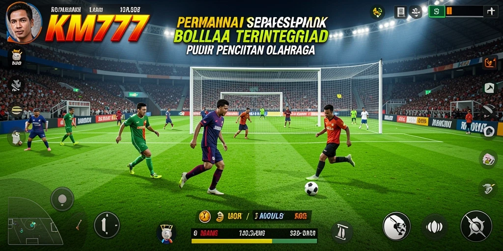 Tangkapan layar utama dari gameplay <strong>KM777</strong> yang menunjukkan aksi di lapangan.