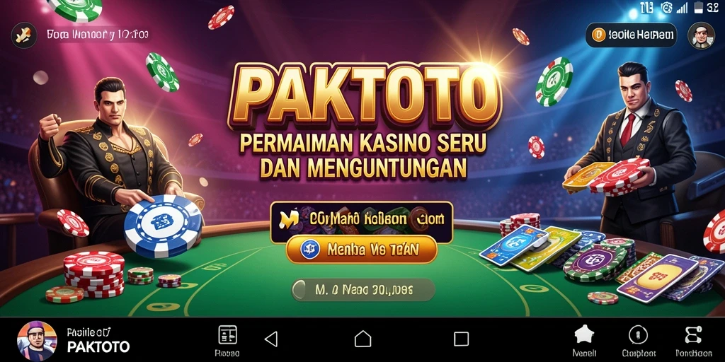 Tampilan gameplay seru dari PAKTOTO dengan berbagai pilihan permainan Kasino.