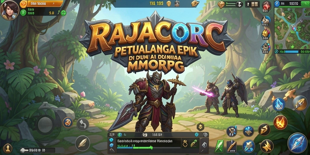 Tampilan gameplay seru dari RAJACORC yang memikat dan penuh aksi.